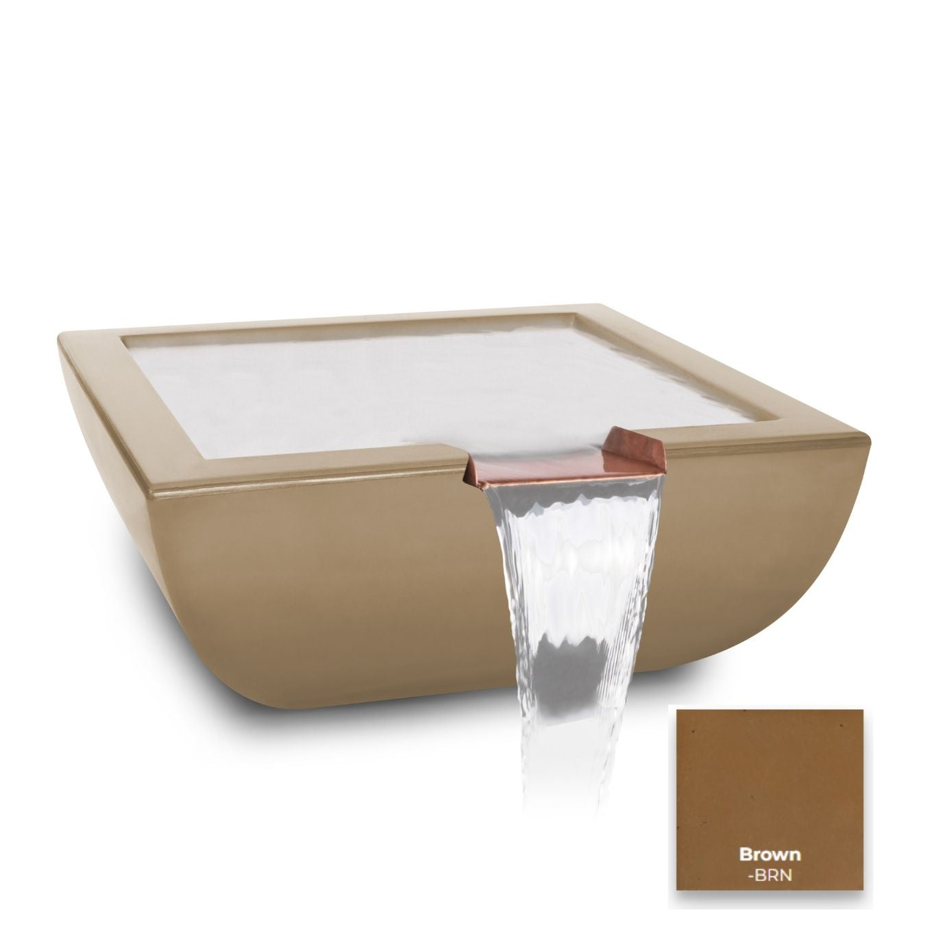 The Outdoor Plus Avalon Concrete Water Bowl + Free Cover | Outdoor Heat Direct