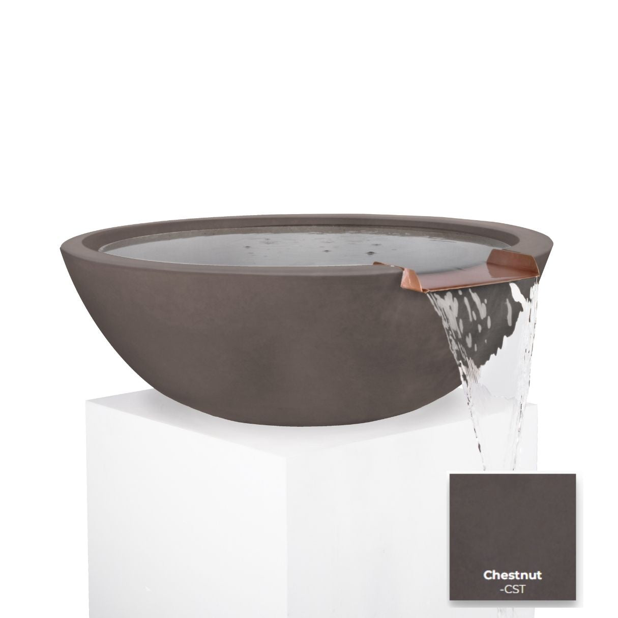 Sedona Concrete Water Bowl - Free Cover ✓ [The Outdoor Plus]