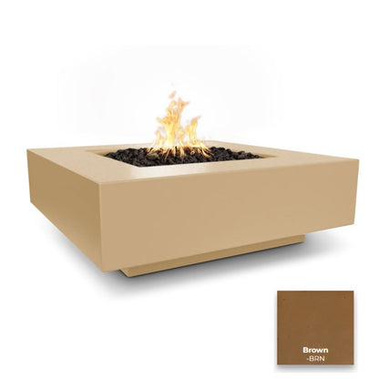 Cabo Square Concrete Fire Pit - Free Cover ✓ [The Outdoor Plus] | Outdoor Heat Direct