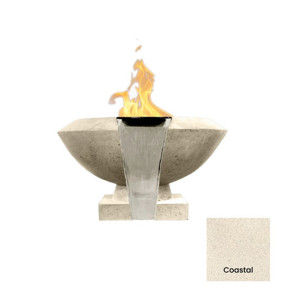 Fire & Water Bowl 33" Toscana - Free Cover ✓ [Prism Hardscapes] | Outdoor Heat Direct