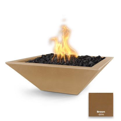 Maya Concrete Fire Bowl - Free Cover ✓ [The Outdoor Plus] | Outdoor Heat Direct