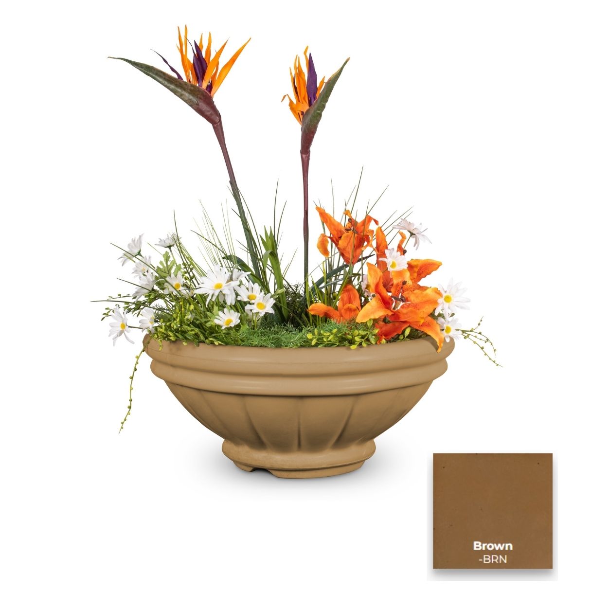 The Outdoor Plus Roma Concrete Planter Bowl