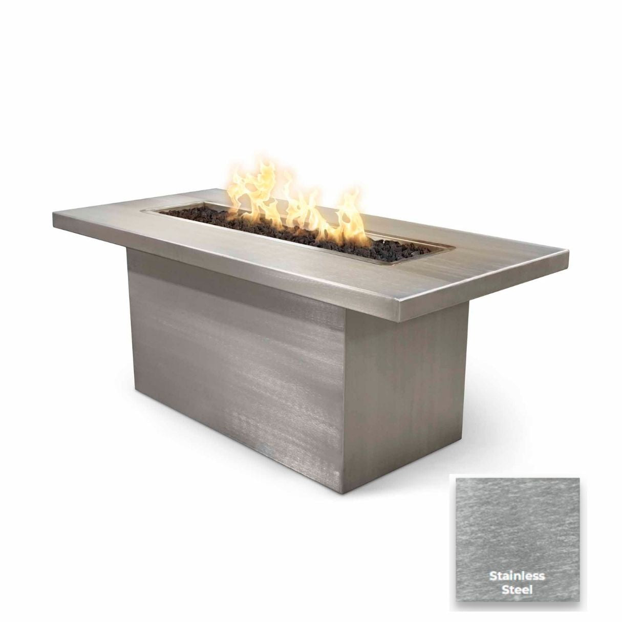 The Outdoor Plus Bella Linear Steel Fire Table + Free Cover