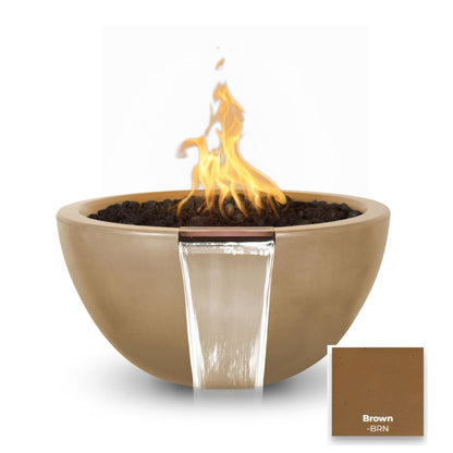 Luna Concrete Fire & Water Bowl - Free Cover ✓ [The Outdoor Plus]