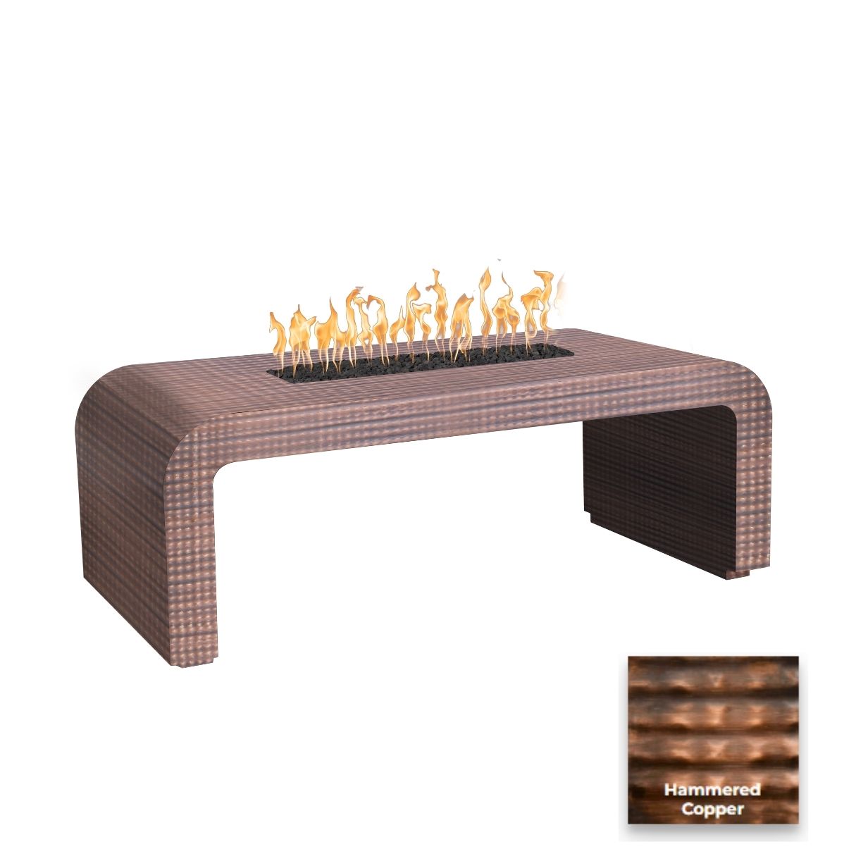 The Outdoor Plus Calabasas Metal Fire Table + Free Cover