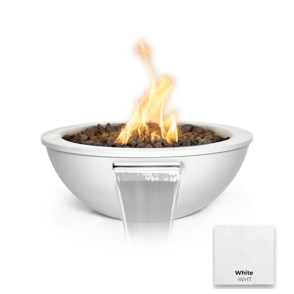 The Outdoor Plus Sedona Powdercoated Steel Fire & Water Bowl + Free Cover