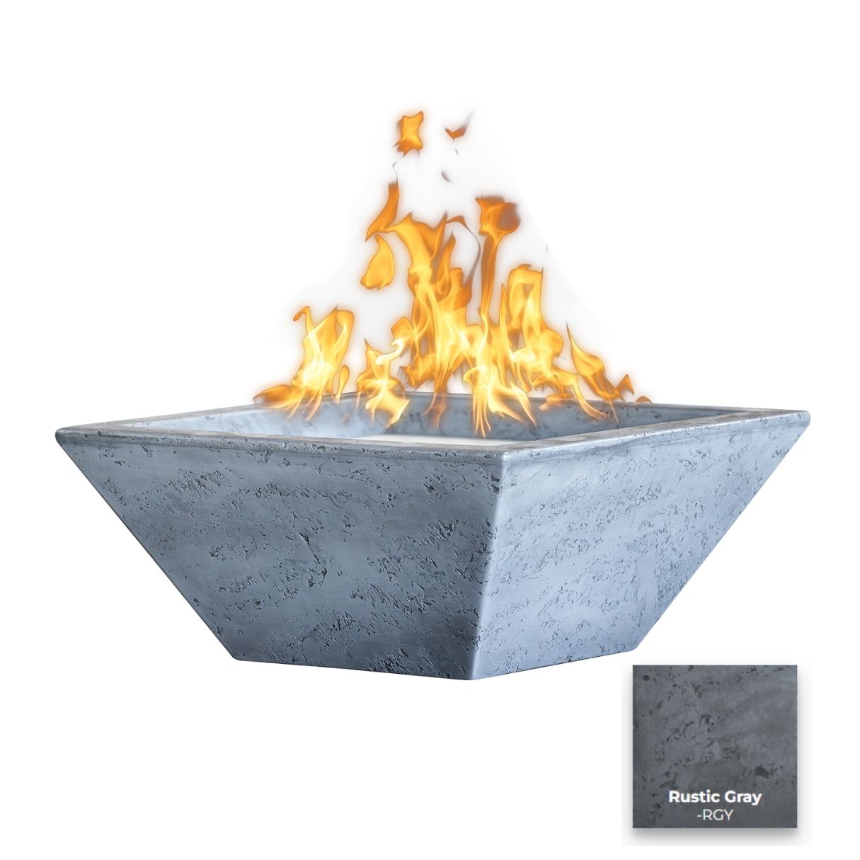 Maya Concrete Fire Bowl - Free Cover ✓ [The Outdoor Plus] | Outdoor Heat Direct