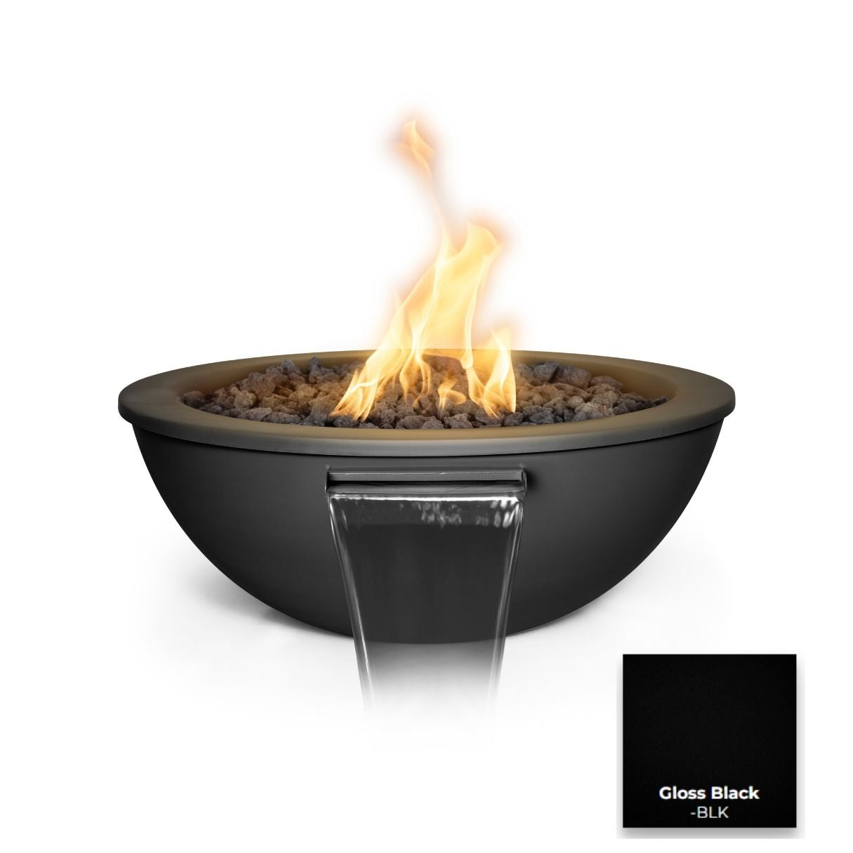 The Outdoor Plus Sedona Powdercoated Steel Fire & Water Bowl + Free Cover | Outdoor Heat Direct