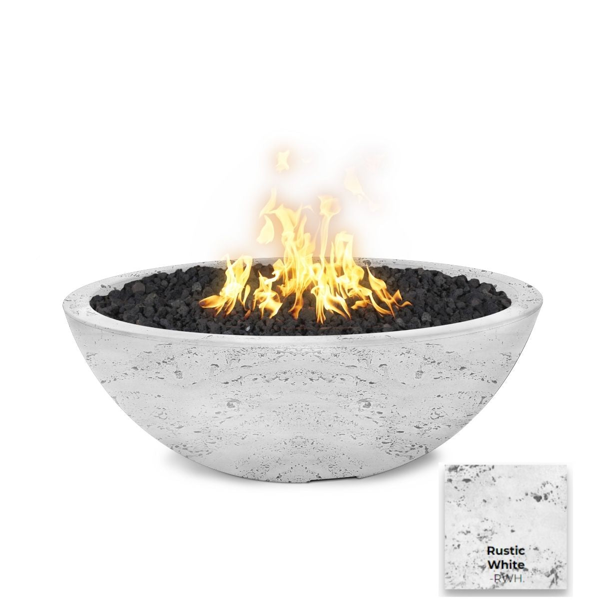 Sedona Concrete Fire Pit - Narrow Ledge - Free Cover ✓ [The Outdoor Plus]