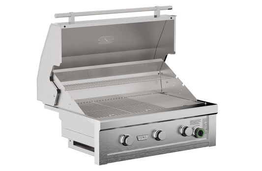 Videl Commercial Series 3 Burner Grill - Built-In 1 Hour Timer + Free Cover