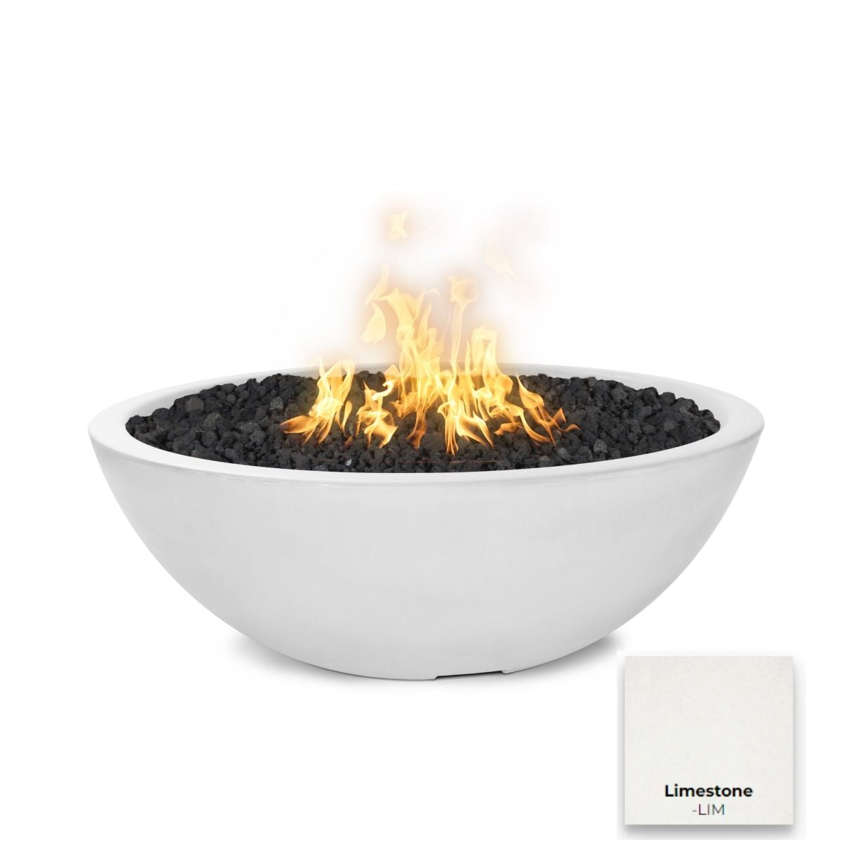 Sedona Concrete Fire Pit - Narrow Ledge - Free Cover ✓ [The Outdoor Plus]