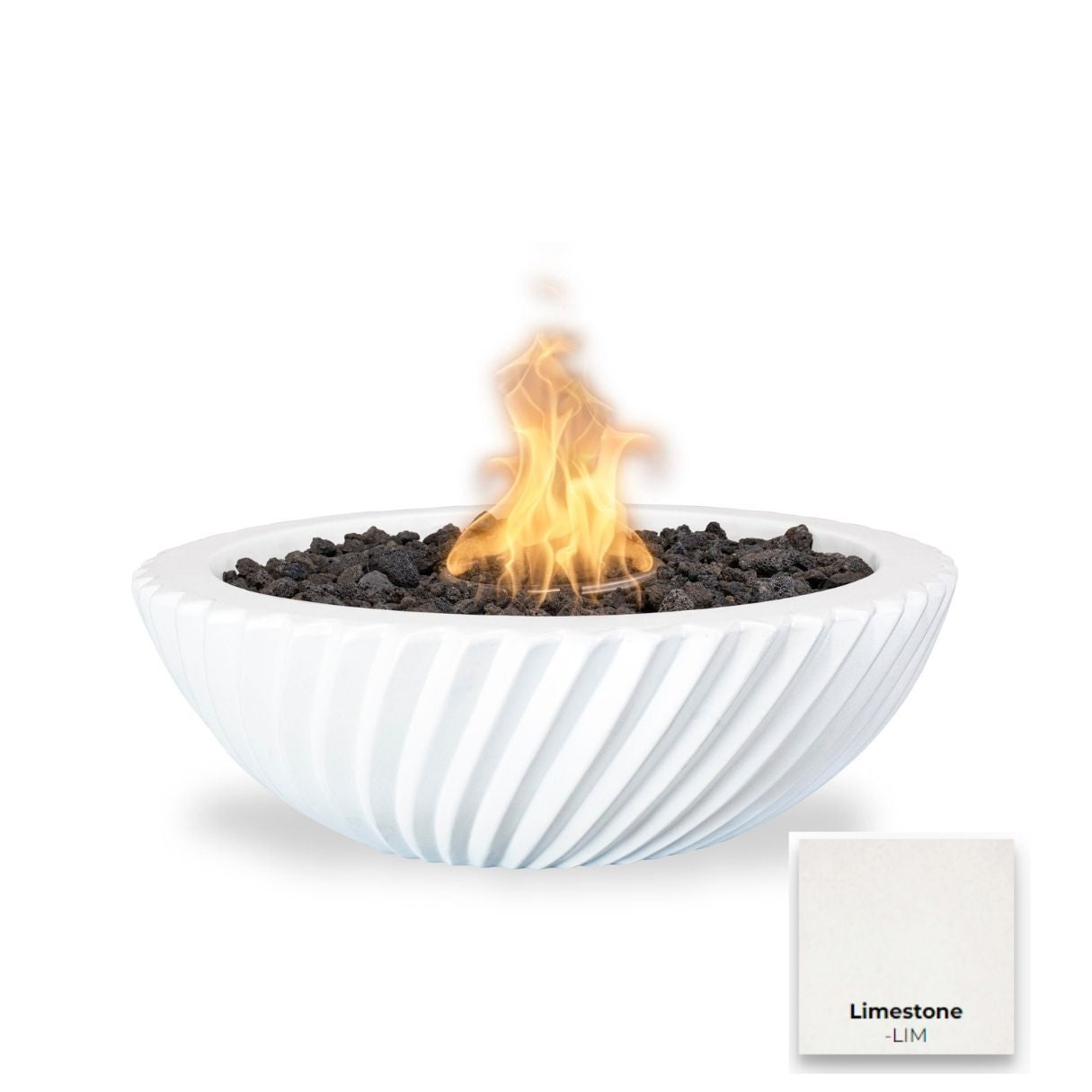 Sedona 2.0 Concrete Fire Bowl - Free Cover by The Outdoor Plus | Outdoor Heat Direct