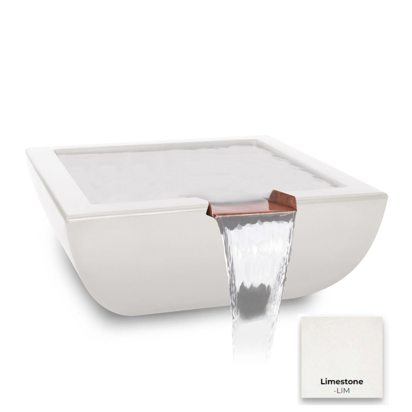 The Outdoor Plus Avalon Concrete Water Bowl + Free Cover | Outdoor Heat Direct