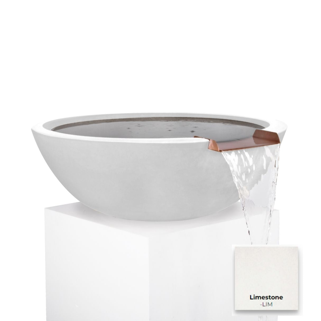 Sedona Concrete Water Bowl - Free Cover ✓ [The Outdoor Plus]