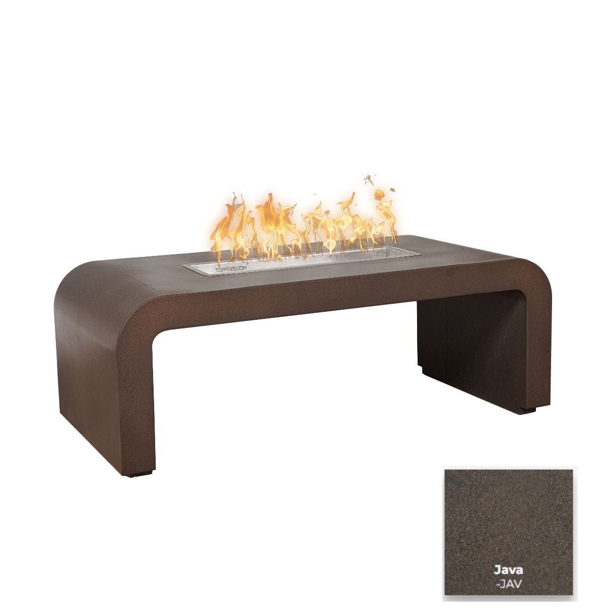 The Outdoor Plus Calabasas Metal Fire Table + Free Cover | Outdoor Heat Direct