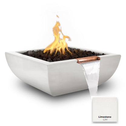 Avalon Concrete Fire & Water Bowl - Free Cover ✓ [The Outdoor Plus]