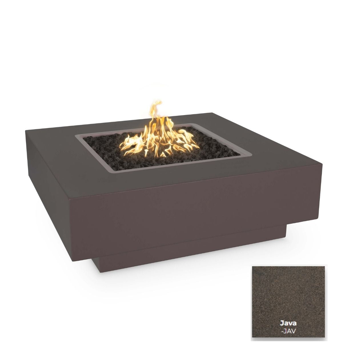 The Outdoor Plus Cabo Square Metal Fire Pit + Free Cover | Outdoor Heat Direct