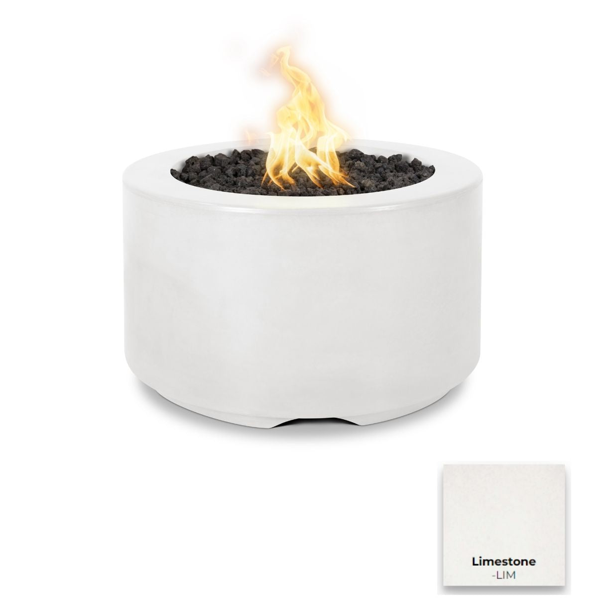 The Outdoor Plus 32" Florence Concrete Fire Pit + Free Cover