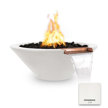 Cazo Concrete Fire & Water Bowl - Free Cover ✓ [The Outdoor Plus] | Outdoor Heat Direct