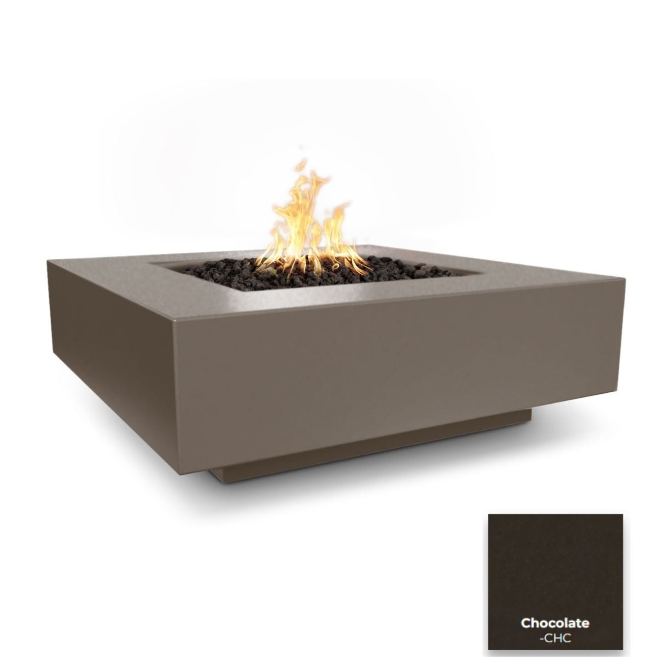 Cabo Square Concrete Fire Pit - Free Cover ✓ [The Outdoor Plus]