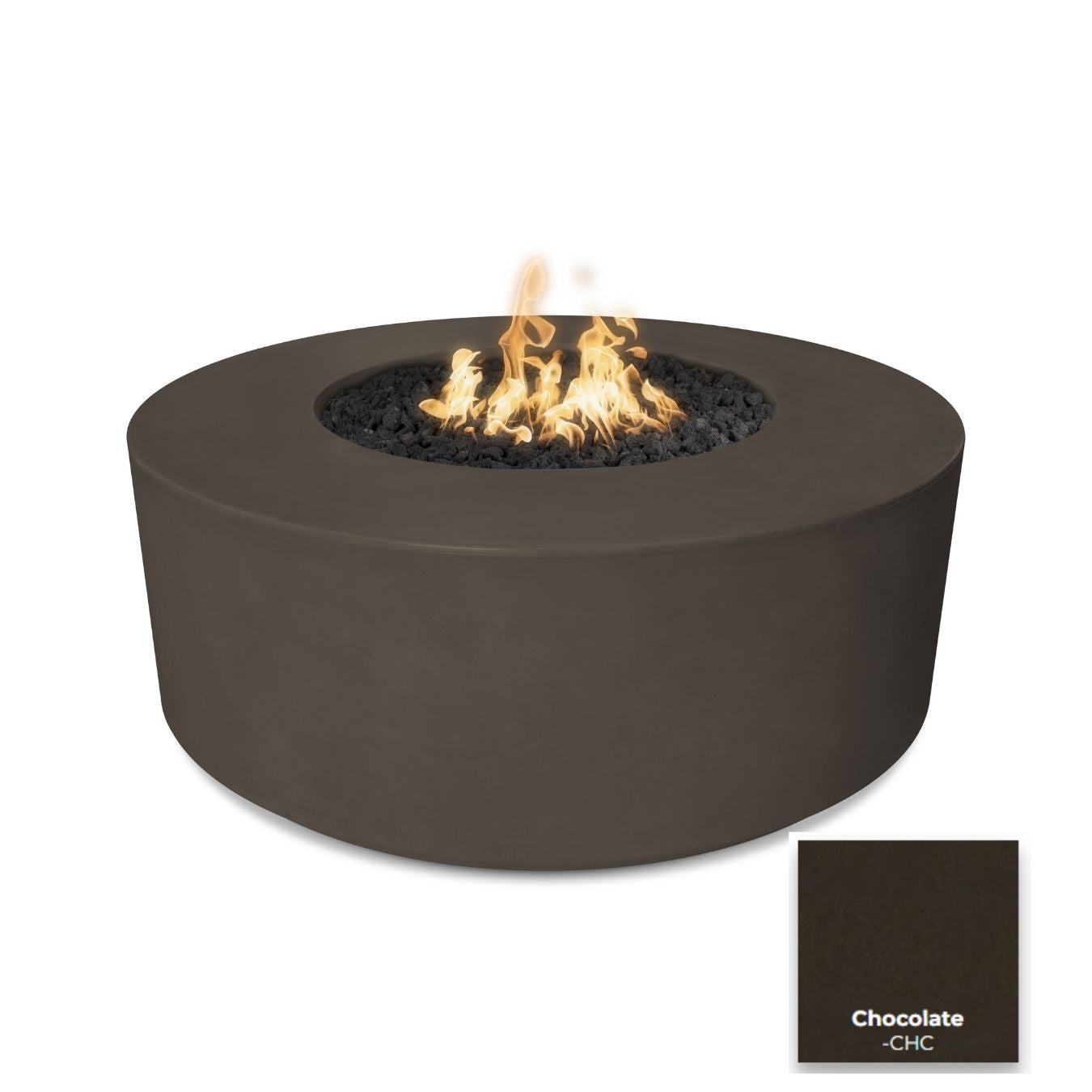 Florence Concrete Fire Pit 54" - Free Cover ✓ [The Outdoor Plus]