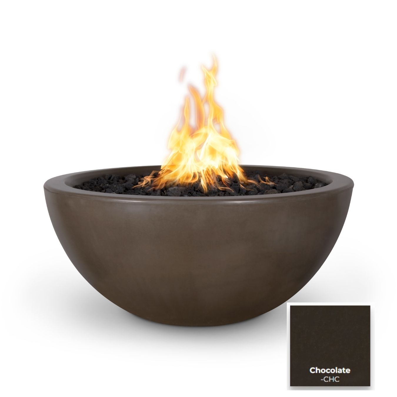 Luna Concrete Fire Pit - Free Cover ✓ [The Outdoor Plus]  | Outdoor Heat Direct