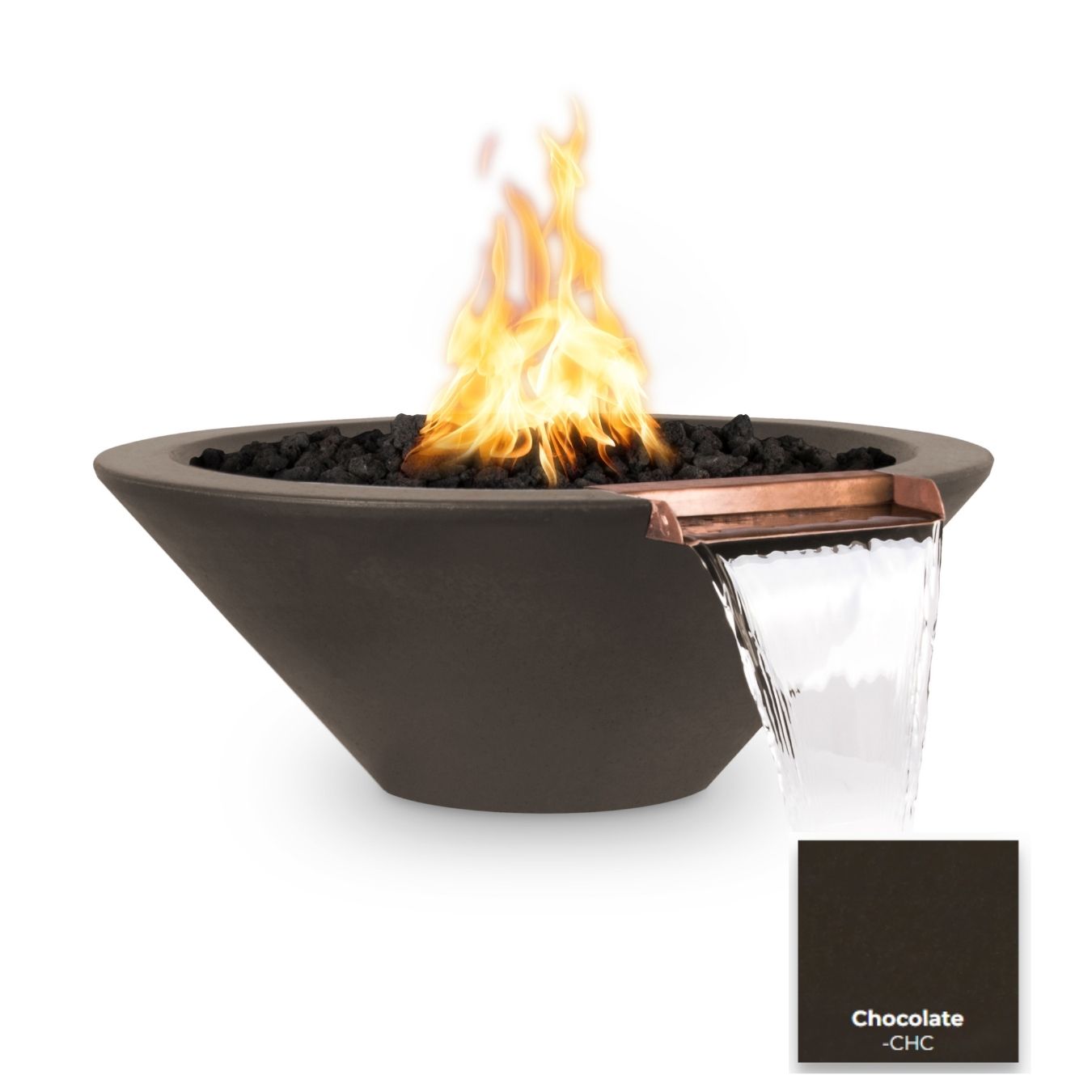 Cazo Concrete Fire & Water Bowl - Free Cover ✓ [The Outdoor Plus]