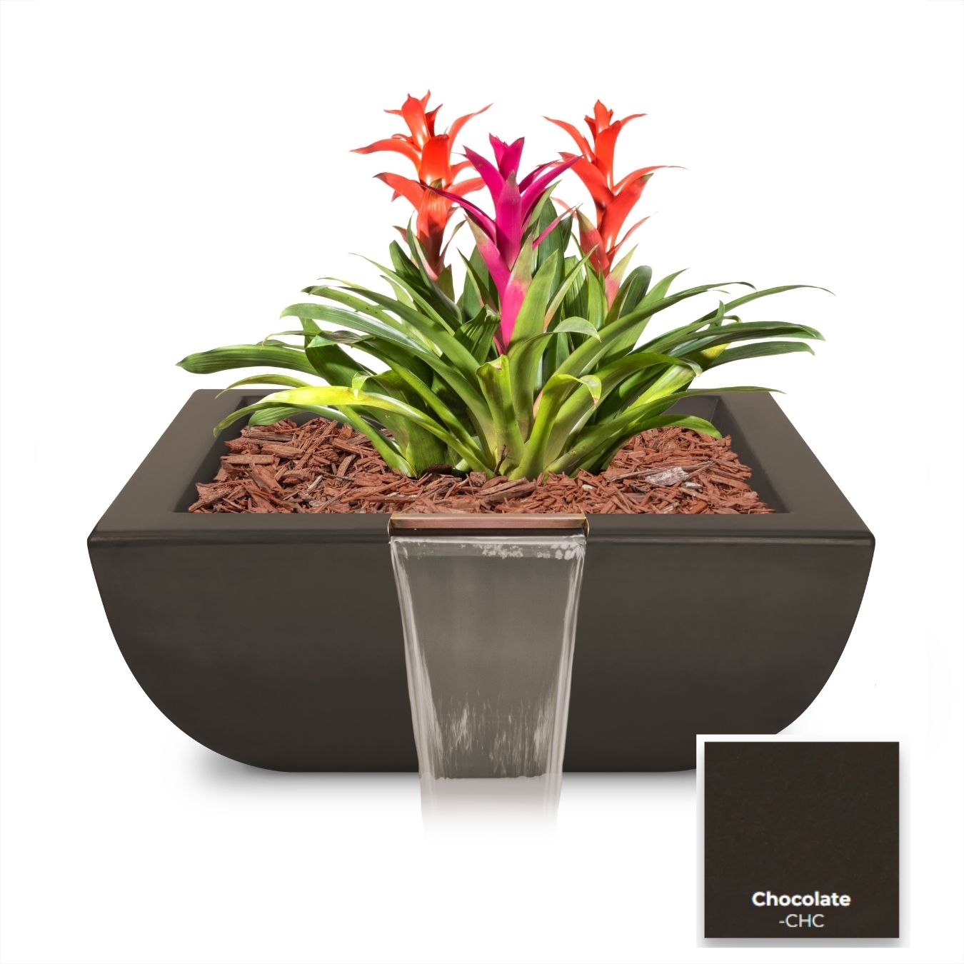 The Outdoor Plus Avalon Concrete Planter & Water Bowl