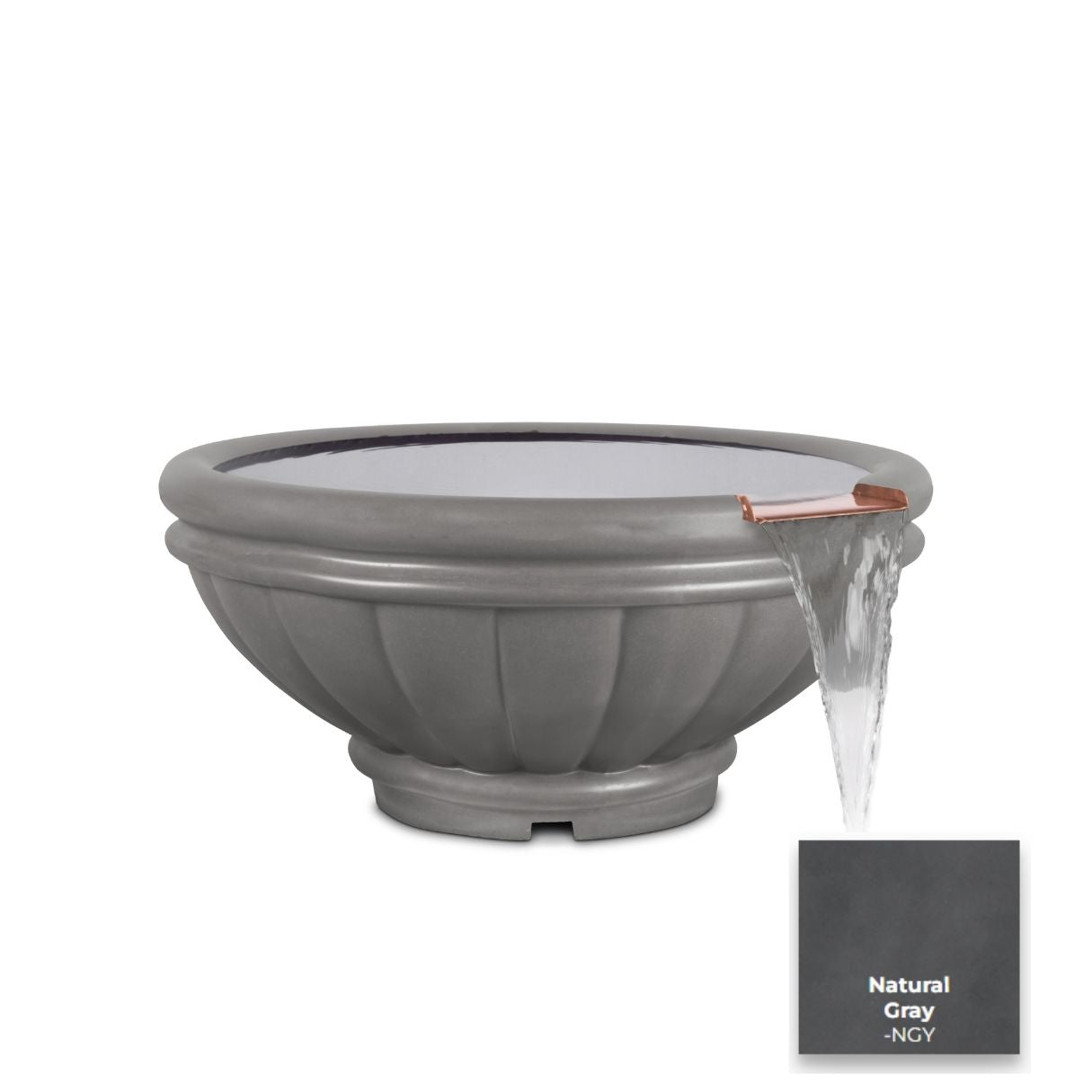 Roma Concrete Water Bowl - Free Cover ✓ [The Outdoor Plus]