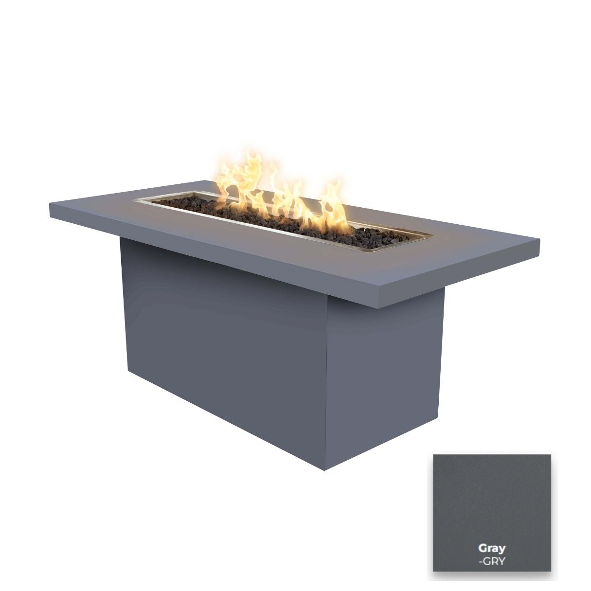 The Outdoor Plus Bella Linear Steel Fire Table + Free Cover | Outdoor Heat Direct