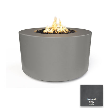 The Outdoor Plus 42" Florence Concrete Fire Pit - 24" Tall + Free Cover