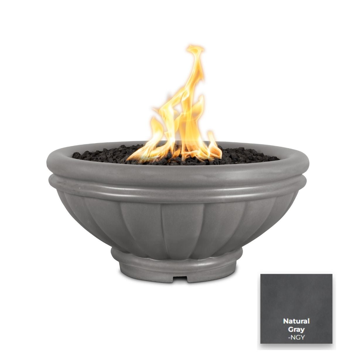 Roma Concrete Fire Bowl - Free Cover ✓ [The Outdoor Plus]