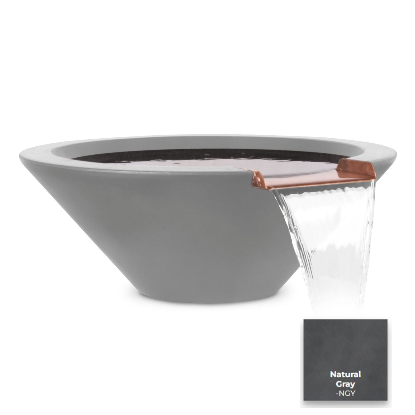 Cazo Concrete Water Bowl - Free Cover ✓ [The Outdoor Plus]