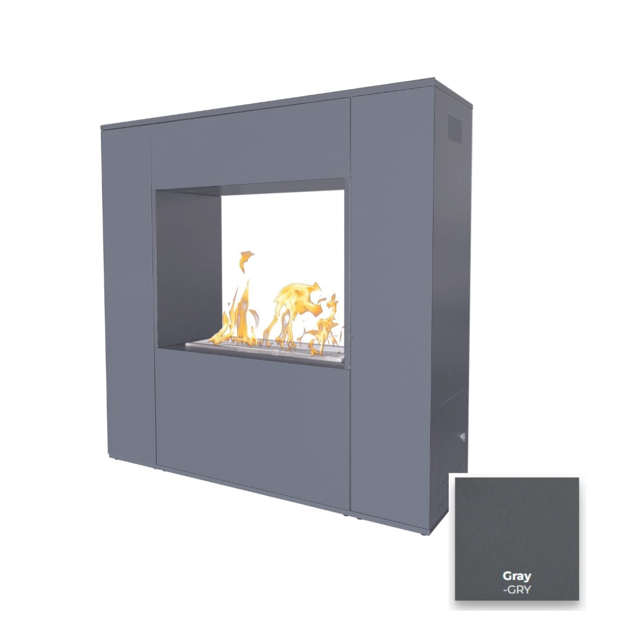 Williams Outdoor Fireplace - Powder Coated Metal by The Outdoor Plus | Outdoor Heat Direct