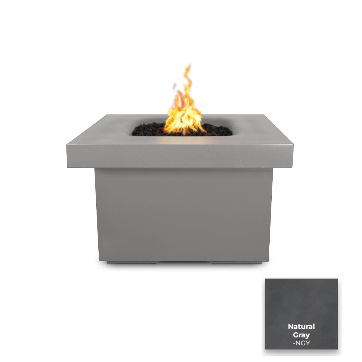 Ramona Square Concrete Fire Table - Free Cover ✓ [The Outdoor Plus]