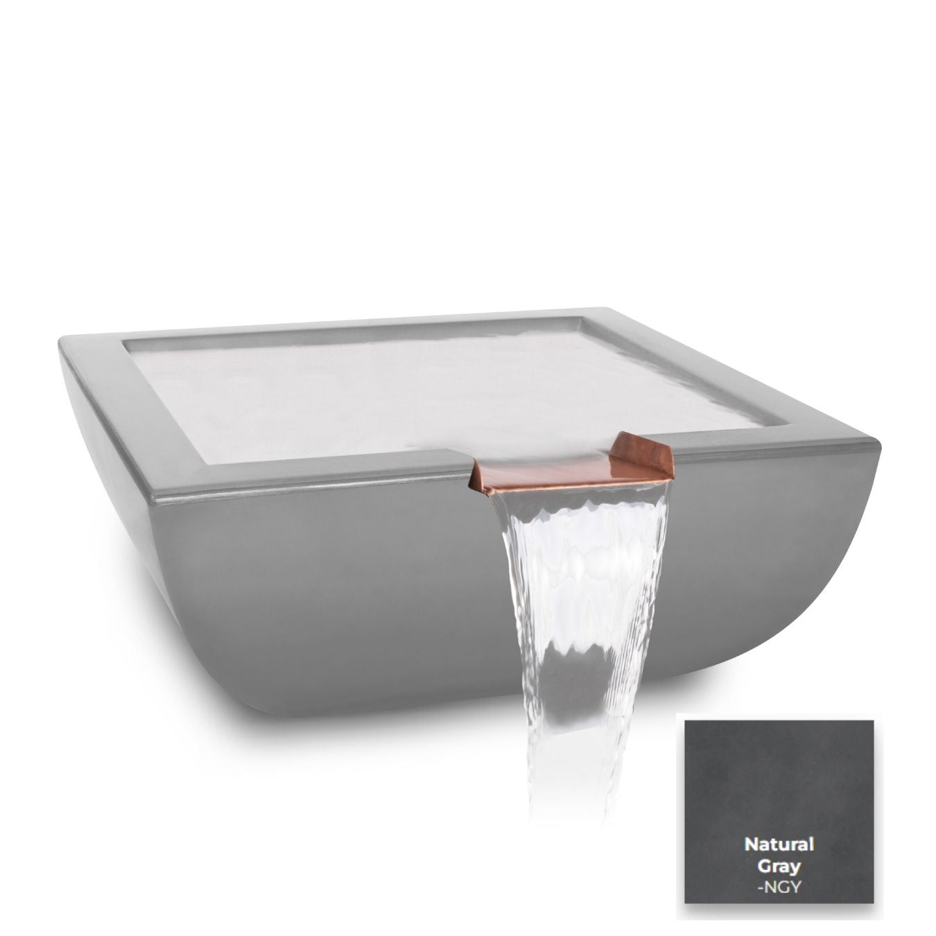 Avalon Concrete Water Bowl - Free Cover ✓ [The Outdoor Plus]