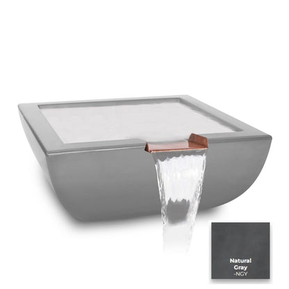 The Outdoor Plus Avalon Concrete Water Bowl + Free Cover | Outdoor Heat Direct