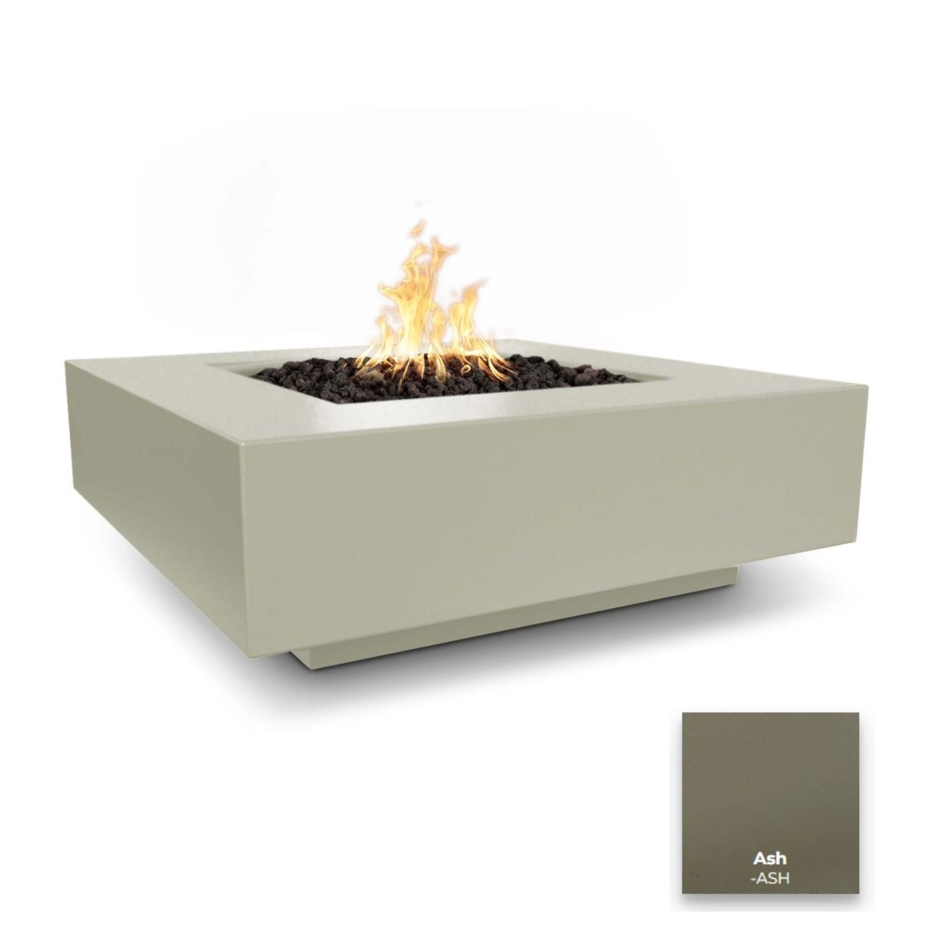 Cabo Square Concrete Fire Pit - Free Cover ✓ [The Outdoor Plus]