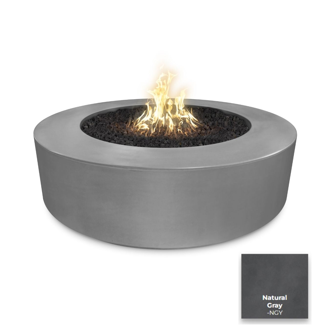 Florence Concrete Fire Pit 72"- Free Cover ✓ [The Outdoor Plus]