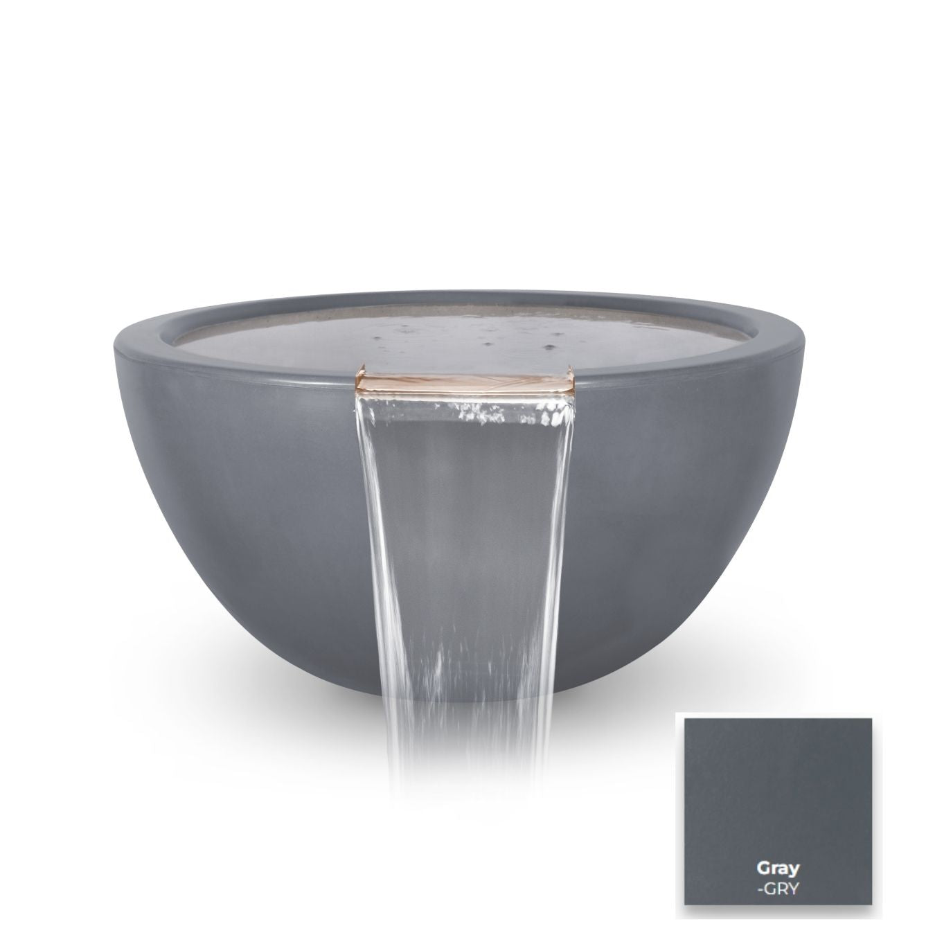 Luna Concrete Water Bowl 30" - Free Cover ✓ [The Outdoor Plus]