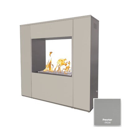 Williams Outdoor Fireplace - Powder Coated Metal by The Outdoor Plus | Outdoor Heat Direct