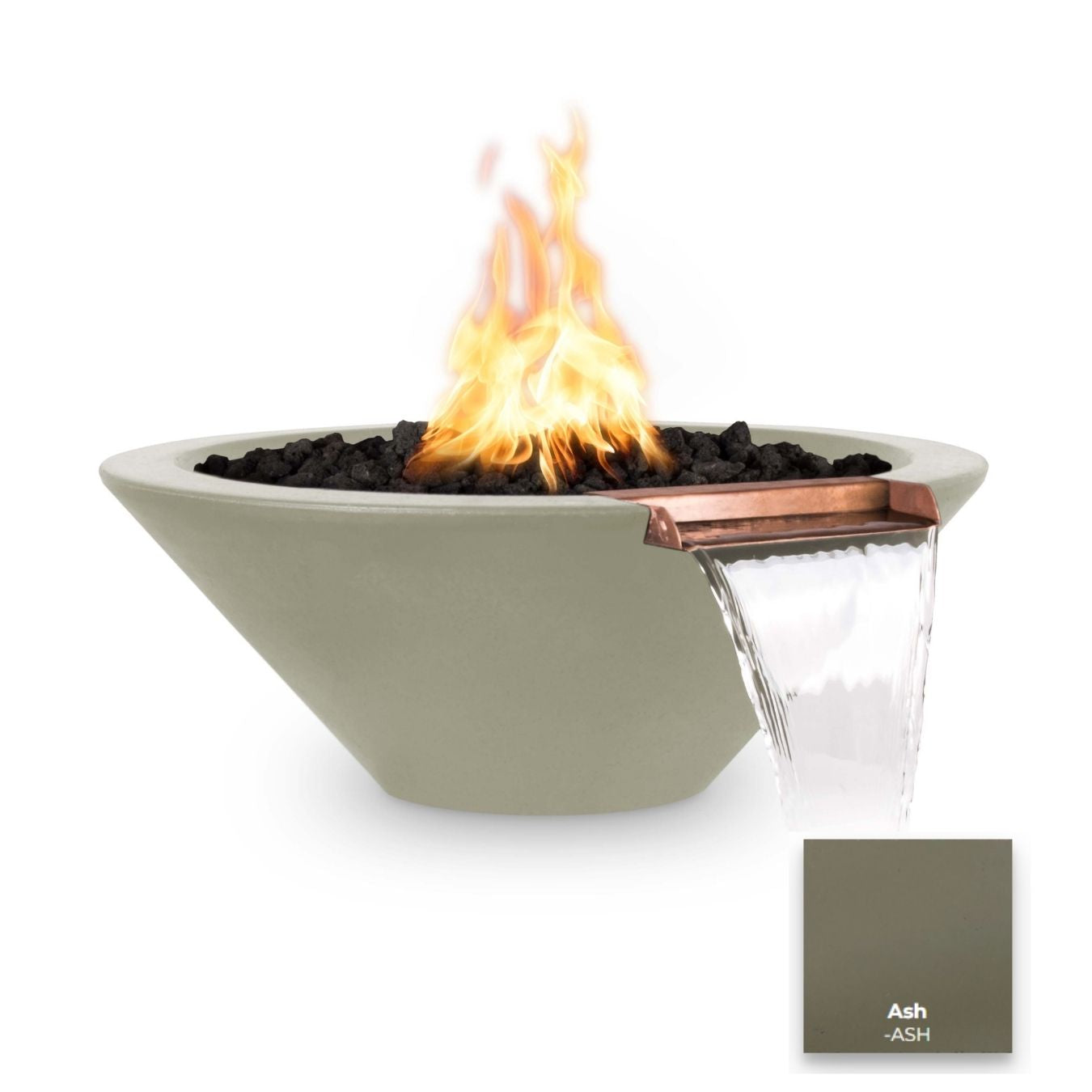 Cazo Concrete Fire & Water Bowl - Free Cover ✓ [The Outdoor Plus]