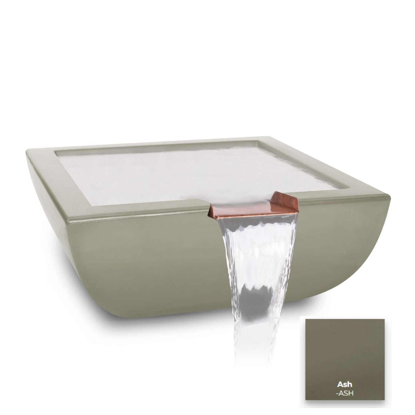 The Outdoor Plus Avalon Concrete Water Bowl + Free Cover | Outdoor Heat Direct