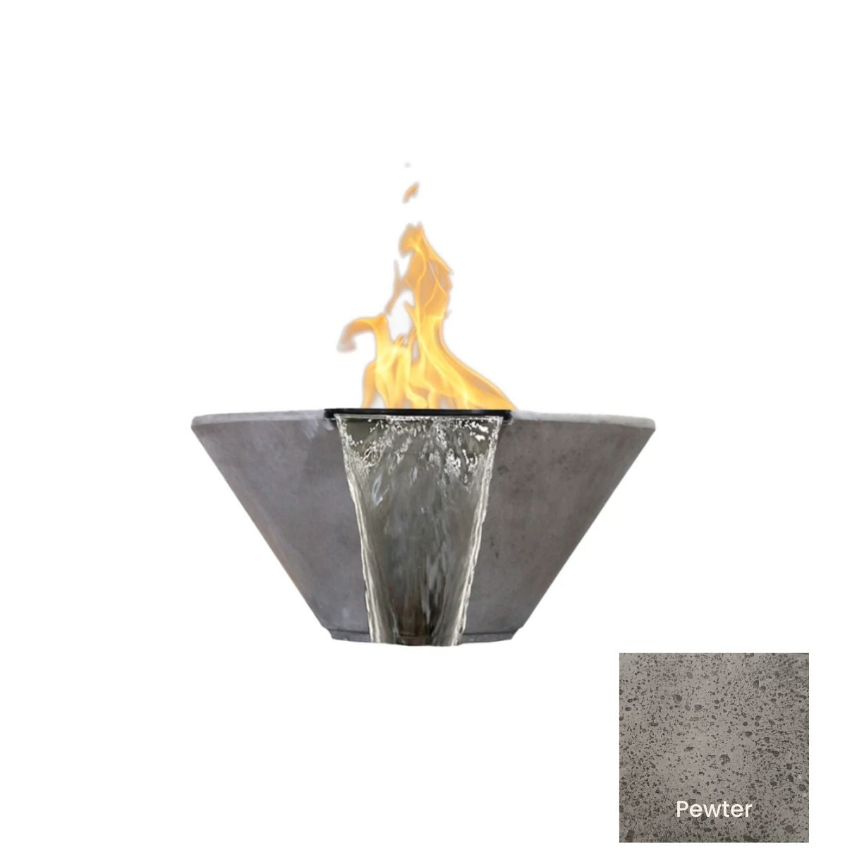 Fire & Water Bowl Verona 32" - Free Cover ✓ [Prism Hardscapes] | Outdoor Heat Direct