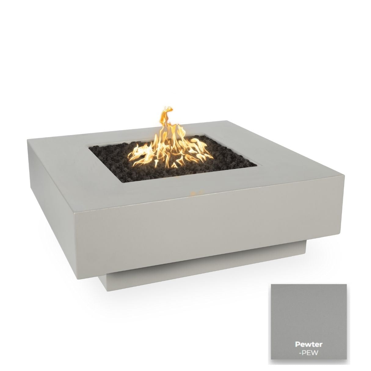 The Outdoor Plus Cabo Square Metal Fire Pit + Free Cover | Outdoor Heat Direct