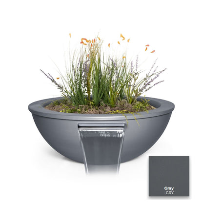 The Outdoor Plus Sedona Powdercoated Steel Planter & Water Bowl