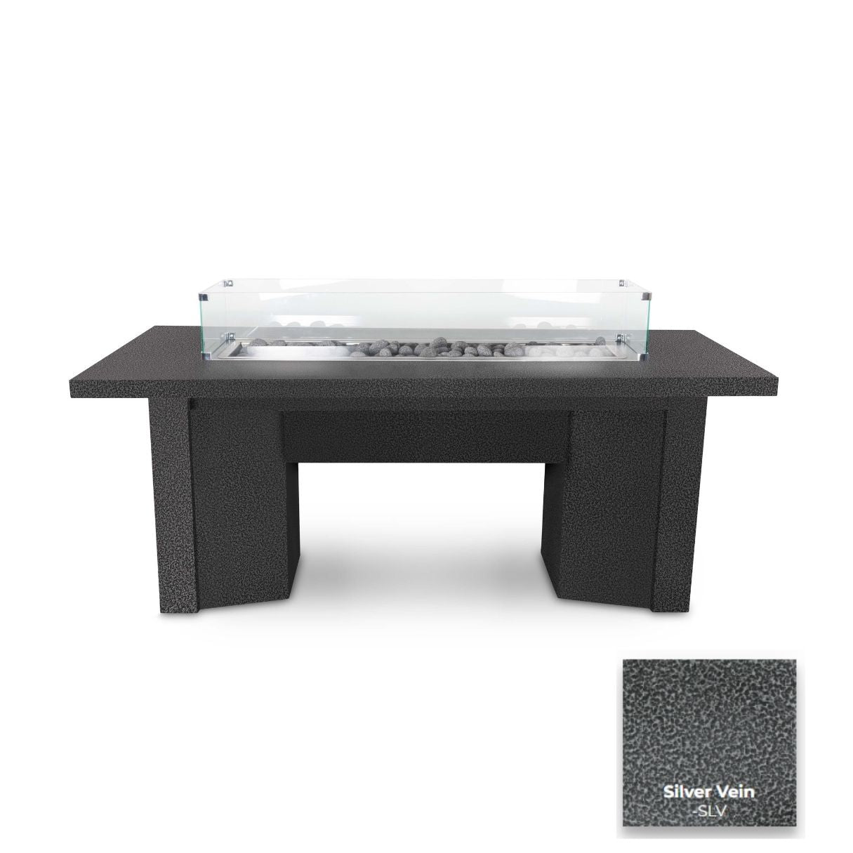 The Outdoor Plus Alameda Powder Coat Steel Fire Table + Free Cover | Outdoor Heat Direct