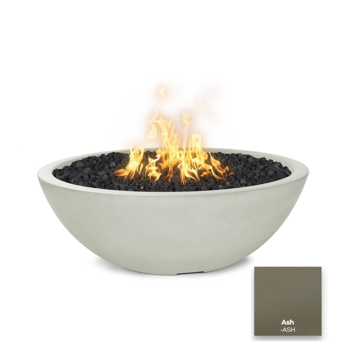 Sedona Concrete Fire Pit - Narrow Ledge - Free Cover ✓ [The Outdoor Plus]