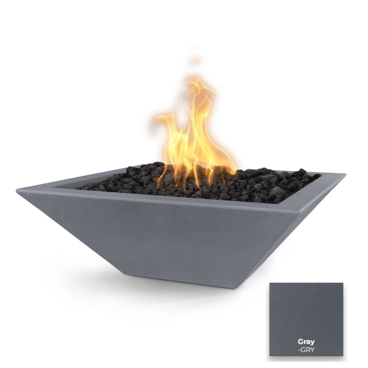 Maya Concrete Fire Bowl - Free Cover ✓ [The Outdoor Plus] | Outdoor Heat Direct