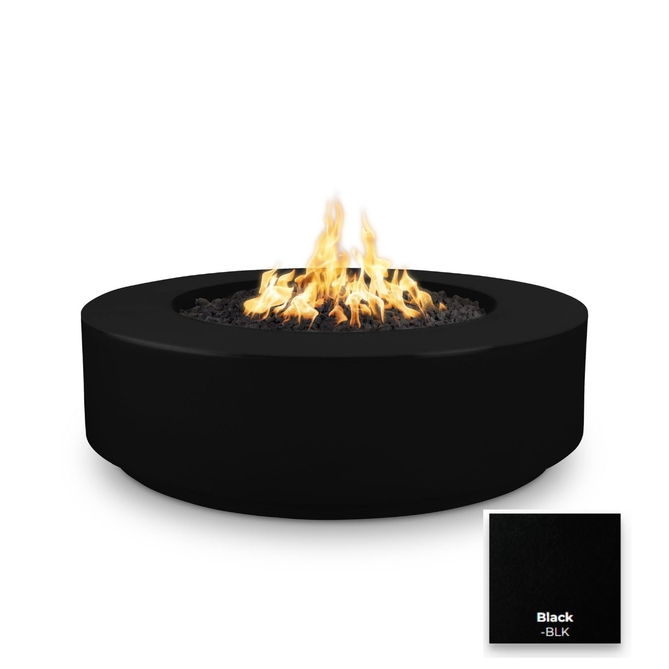 Florence Concrete 42" Fire Pit 12" Tall - Free Cover ✓ [The Outdoor Plus]